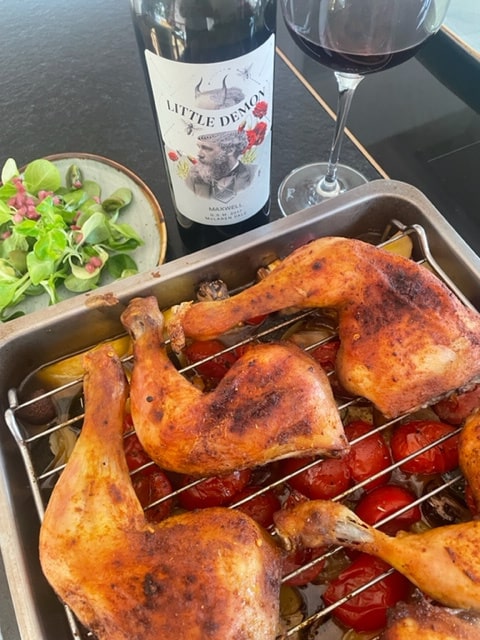 Maxwell Wines GSM and Chicken