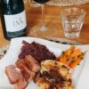 Eva Pemper Pinot Noir with Duck Breast, red cabbage and bread dumplings