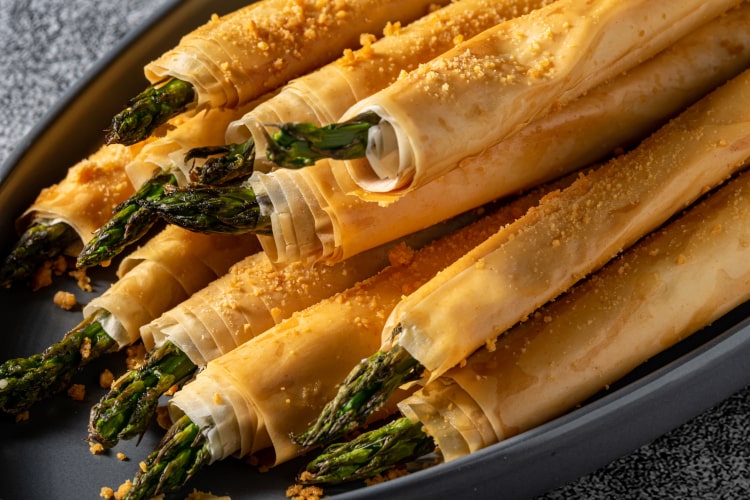 Asparagus in Phyllo Dough