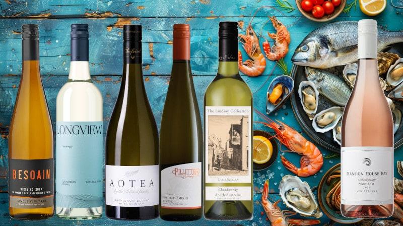 Seafood Weinpaket von Cellardoor24.de mit den passenden Weinen zu Fisch und Meeresfrüchten