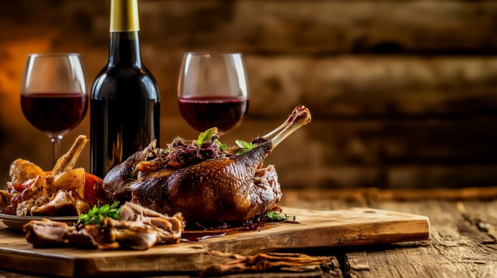 Saint Martins Goose with Red Wine